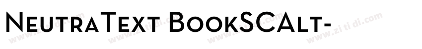 NeutraText BookSCAlt字体转换